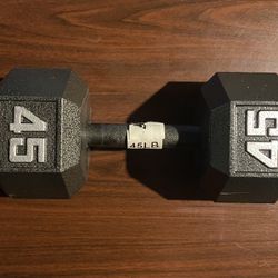 CAP 45 LB Cast Iron Dumbbell (Brand New/Never Used)
