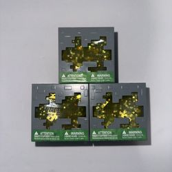 Minecraft Needoh” aka Viral Minecraft GOLD Jelly Cube LOT OF 3