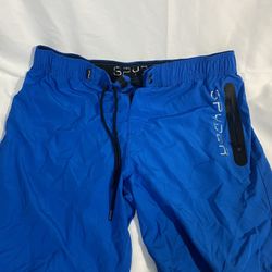 Spyder Men's Stretch Twill-Print 7" Swim Trunks with Compression Liner