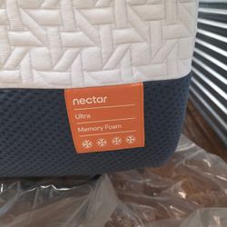 Nectar Full Size memory Foam Mattress W/ Adjustable Luxe Base (only Sold Together)  