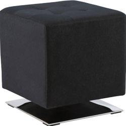 Black swivel Ottoman/Stool
