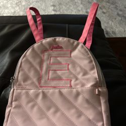 Girl Backpack Letter E