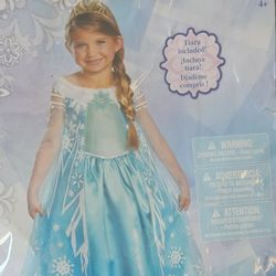 Frozen Elsa Costume Size 4-6X
