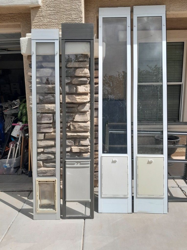 Pet Dog Cat Door Sliders $45-$85 Each See All Photos