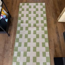 Various Decor Items - Spice Rack, Runner Rug & IKEA Faux Plants 