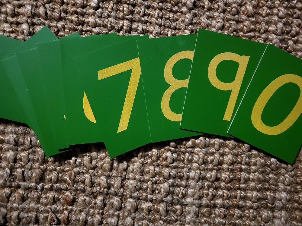 Montessori Tactile Numbers