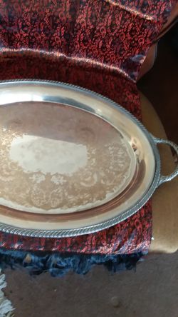 Silver-plated tray