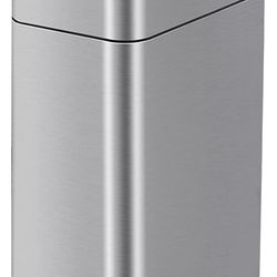 Kitchen Trash Can - ELPHECO - 60 Liter / 16 Gallon Automatic Trash Can with Butterfly Lid, Brushed Stainless Steel Finish, Motion Sensor Garbage Can f