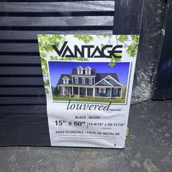 Vantage Exterior Louvered Black