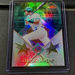 Derek Jeter Topps Finest Green Refractor *Rare