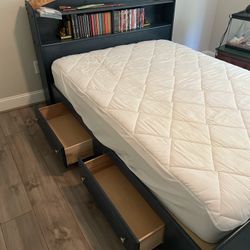 Full sized bed with storage