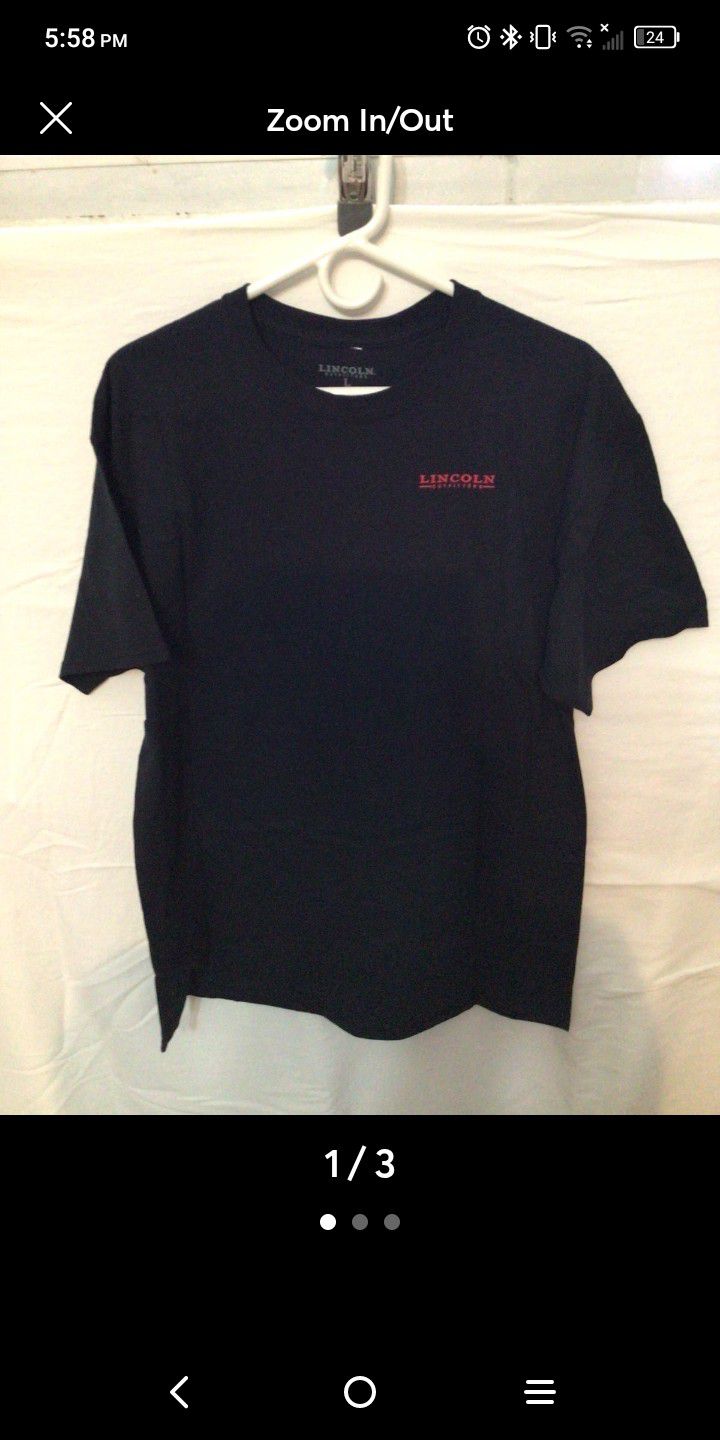 Lincoln Outfitters Patriotic Black T-Shirt Size Large