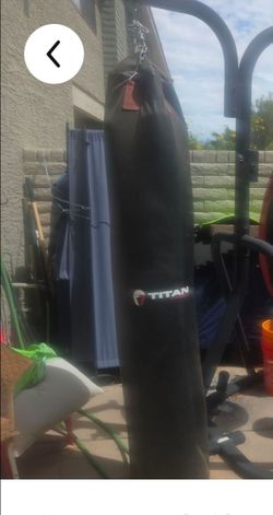 Titan Muay Thai bag (long) - with stand