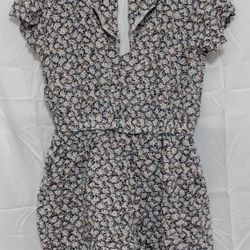 Alythea Floral Open Back Romper - Size Large - Summer Style