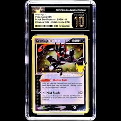 CGC Pristine 10 Shiny Greninja Gold Star Holo Celebrations ETB Black Star Promo SWSH144 ✨POP 73 - 0.9% Rate✨ Flawless Pokemon Card Black Label PSA 10+