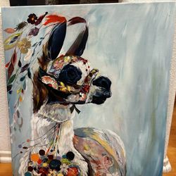 Canvas Art Print - Alpaca Love 20x24