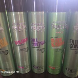 1 for $4  or 5  for $15 FIRM! Garnier Fructis Hairspray 8.25 fl oz. Pick up in Garland 75042 by appointment