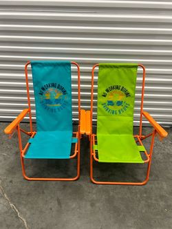 Margaritaville folding sling beach chairs