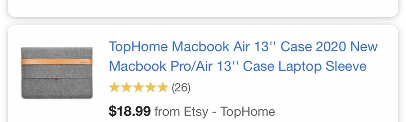 Top home MacBook sleeve