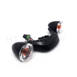 Domestic Bullet Rear Light Bar For 10-later Road Glide w/ Orig.turn signal Clear PN:MT444-001-BK+CL