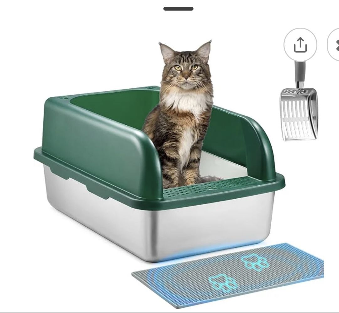 Stainless Steel cat Litter Box,