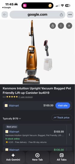 Kenmore Intuition Bagged Upright Vacuum BU4019