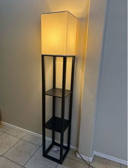 Lamp with shelves