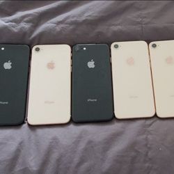 Unlocked  Apple iPhone 8 wholesale Lot of 5 64GB 