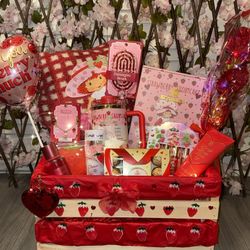 Strawberry Shortcake Valentines Basket 