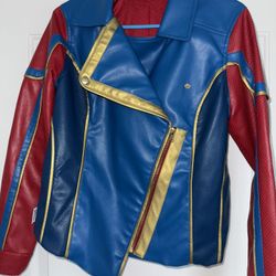 Disney Ms. Marvel Simulated Leather Jacket for Women S Avengers by her universe