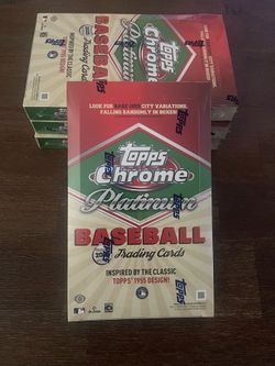 2025 Topps Chrome Platinum baseball hobby box