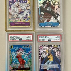One Piece TCG Manga Rare & Alt Art PSA 10 Cards