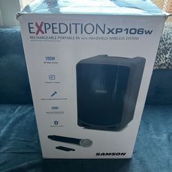 Samson expedition XP 106w PA System Wireless rechargeable 