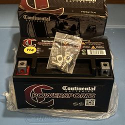 Continental HDX-7a  Powersport, UTV,Motorcyle Battery, 100 Cranking 7AMP 
