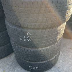 265-60-20 Used Tires 265/60/20 Llantas Usadas