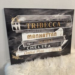 Oliver Gal Large canvas art 40”x30 1/4” New York