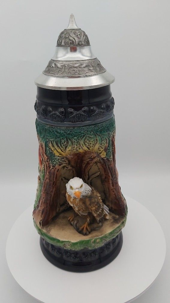 Vintage Handcrafted & Handpainted Limited Edition Beer Stein Made By King In Germany
