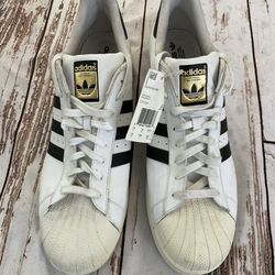 ADIDAS SIZE 19 SUPERSTAR SHELL TOE SNEAKERS