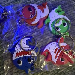 Spiderman / baby shark key chains