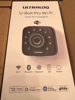 Ultraloq U-Bolt Pro Wi-Fi Smart Deadbolt with Passage Door Lever