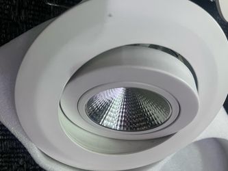 6 in. White Recessed Gimbal Ring Trim