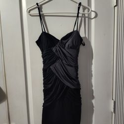 Black/Gray Mini Dress