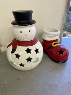 Two Large Christmas Decorations
