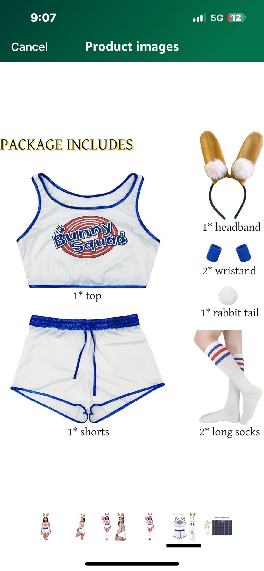 Halloween Women Bunny Space Jam Movie Costume 