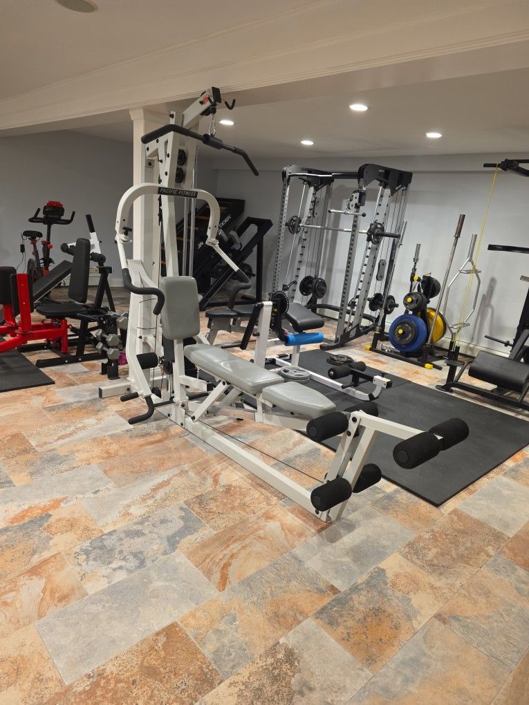 Home Gym Workout Cable Machine Pacific Fitness 