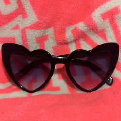 Saint Laurent Heart Shaped Glasses