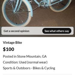 Vintage Adult Bike