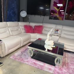Huge Father’s Day Sale White Power Sectional $1200 OFF!