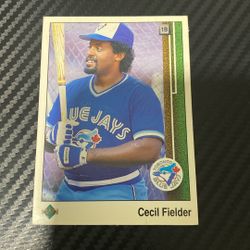 1989 Cecil Fielder Blue Jays Baseball Card 