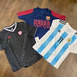 3 Boys Athletic Soccer Tees 
